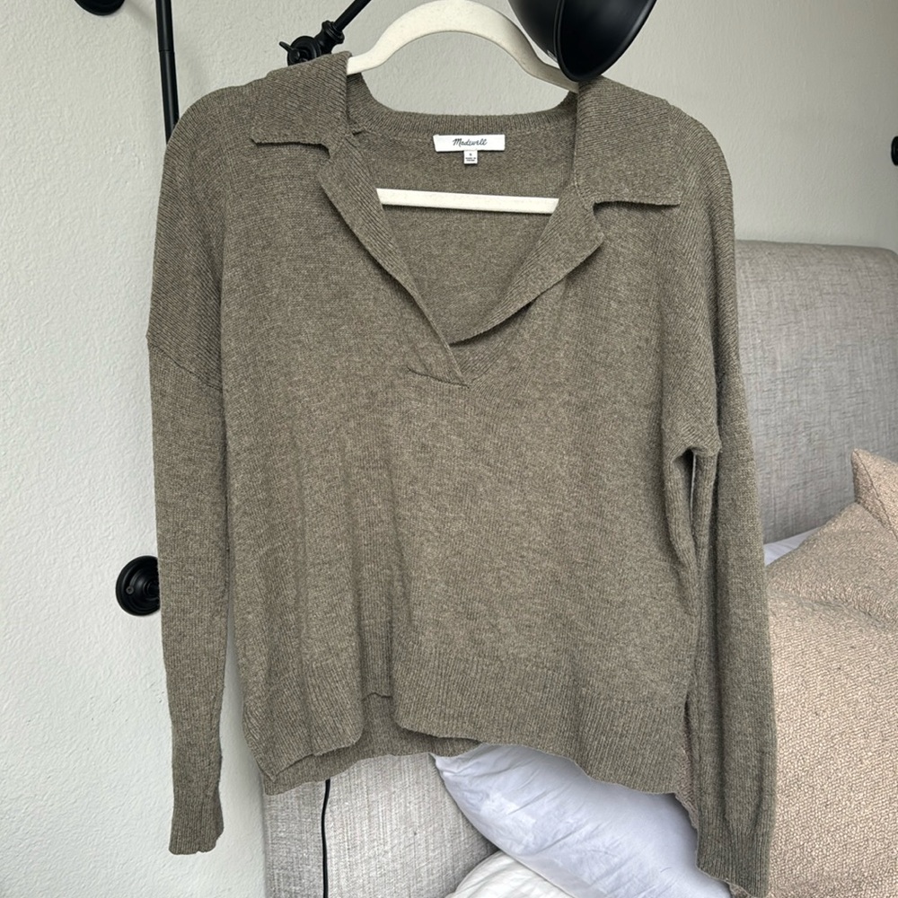 Madewell Collared Polo Sweater - Size Small